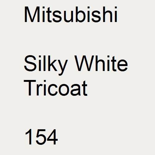 Mitsubishi, Silky White Tricoat, 154.